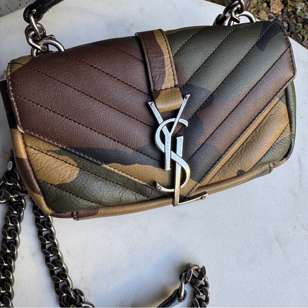 Saint Laurent Camo Mini College Crossbody - Picture 3 of 15